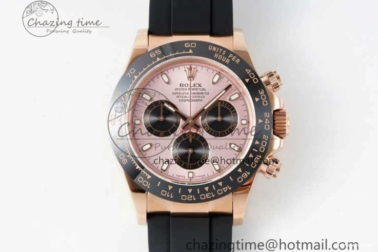0425 Daytona 116515 QF 1:1 Best Edition Pink Dial on Oysterflex Rubber Strap SA UrbanStyle 2276